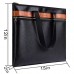 Fire Safe, Fireproof Document Bag 15"x12"x2" NON-ITCHY Fire|Water proof Messenger Briefcase Zipper Closure Double Pockets File Gun Safe Pouch Withs...