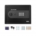 Electronic Digital Security Safe Box, Solid Steel Construction Hidden with Deadbolt Lock Wall-Anchoring Design For Home Office Hotel Business Jewel...